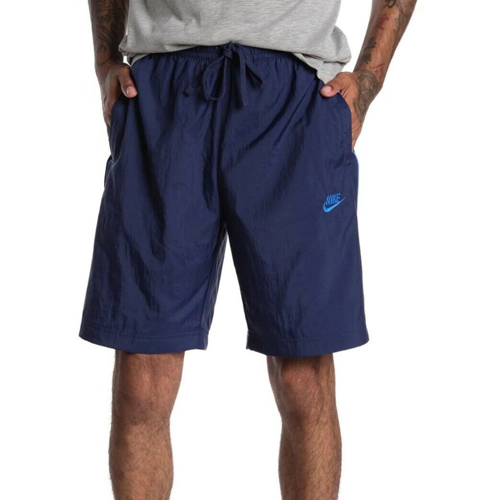 Nike NSW Windrunner Lined Core Track Shorts Gym DD5228-010 Blue Men's SMALL